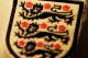 MANCHESTER, UNITED KINGDOM - FEBRUARY 05: The Three Lion Crest on the New England Shirt during a Kit Launch at the Royal Exchange Theatre on Febuary 5, 2007 in Manchester, England. (Photo by Laurence Griffiths/Getty Images)