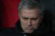 Chelsea's manager Jose Mourinho reacts during their UEFA Champions League Round of 16, First Leg match between Galatasaray and Chelsea at Turk Telekom Arena Stadium in Istanbul, Turkey, Wednesday, Feb. 26, 2014. (AP Photo)