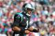 CHARLOTTE, NC - JANUARY 12: Cam Newton #1 of the Carolina Panthers reacts after a play against the San Francisco 49ers during the NFC Divisional Playoff Game at Bank of America Stadium on January 12, 2014 in Charlotte, North Carolina. (Photo by Ronald Martinez/Getty Images)