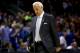 SAN ANTONIO, TX - MARCH 23: Head coach Roy Williams of the North Carolina Tar Heels walks off the court after losing to the Iowa State Cyclones 85-83 during the third round of the 2014 NCAA Men's Basketball Tournament at the AT&T Center on March 23, 2014 in San Antonio, Texas. (Photo by Ronald Martinez/Getty Images)