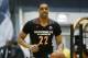 McDonald's West All-American Jahlil Okafor, of Chicago, competes in the skills contest during the McDonald's All-American Jam Fest at the University of Chicago in Chicago, on Monday, March 31, 2014. (AP Photo/Andrew A. Nelles)