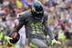 Philadelphia Eagles DeSean Jackson (10) of Team Sanders celebrates after making a catch for a touchdown in the first half during the Pro Bowl, Sunday, Jan. 26, 2014, at Aloha Stadium in Honolulu. (AP Photo/Eugene Tanner)