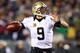PHILADELPHIA, PA - JANUARY 04: Drew Brees #9 of the New Orleans Saints throws a pass against the Philadelphia Eagles during their NFC Wild Card Playoff game at Lincoln Financial Field on January 4, 2014 in Philadelphia, Pennsylvania. (Photo by Elsa/Getty Images)