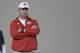 Ohio State head coach Urban Meyer watches his team during their Spring NCAA college football practice Tuesday, March 4, 2014, in Columbus, Ohio. (AP Photo/Jay LaPrete)