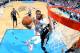 OKLAHOMA CITY, OK - APRIL 03: Russell Westbrook #0 of the Oklahoma City Thunder shoots against the San Antonio Spurs on April 03, 2014 at the Chesapeake Energy Arena in Oklahoma City, Oklahoma. NOTE TO USER: User expressly acknowledges and agrees that, by downloading and or using this Photograph, user is consenting to the terms and conditions of the Getty Images License Agreement. Mandatory Copyright Notice: Copyright 2014 NBAE (Photo by Layne Murdoch Jr./NBAE via Getty Images)