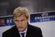Leverkusen head coach Sami Hyypia, gestures during their Champions League Group A soccer match against Real Sociedad, at Anoeta stadium in San Sebastian, northern Spain on Tuesday, Dec. 10, 2013. (AP Photo/Alvaro Barrientos)
