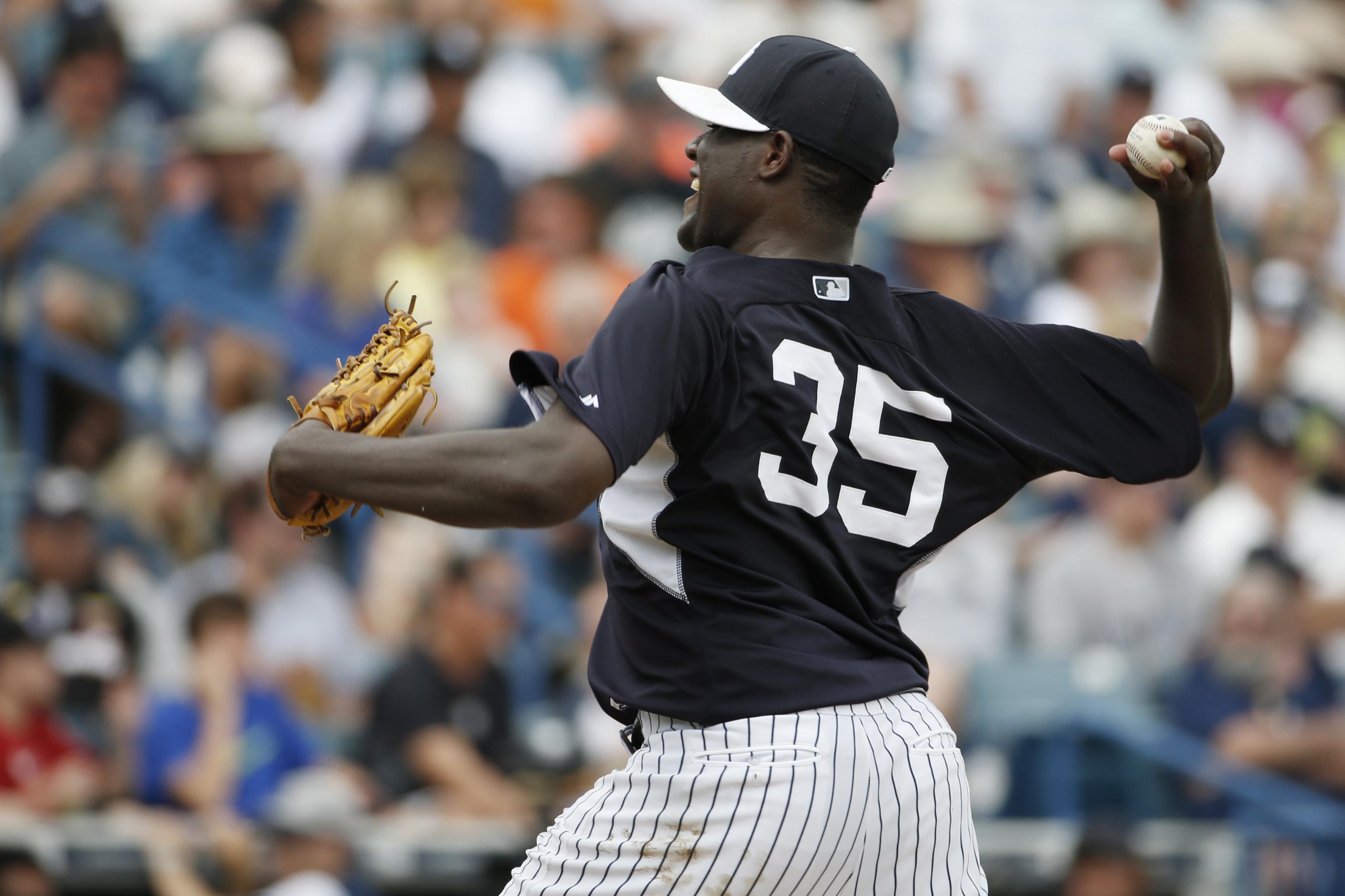 New york yankees starting pitcher michael pineda 35 hi-res stock