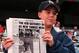 9 Oct 1996: Batter Derek Jeter of the New York Yankees rounds first base after his controversial homerun in game one of the American League Championship Series during the Yankees 5-4 win over the Boston Orioles at Yankee Stadium in the Bronx, New York, N