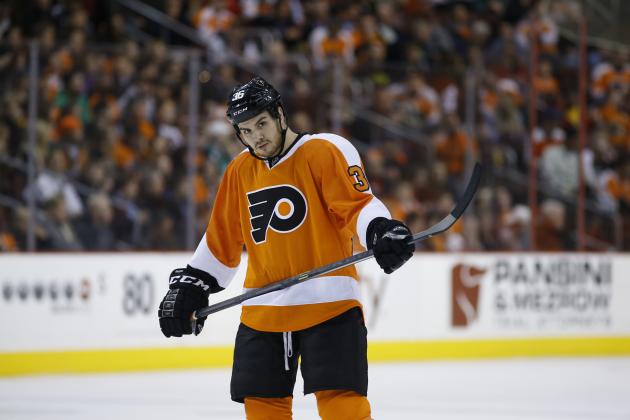 Philadelphia Flyers' Zac Rinaldo in action during an NHL hockey game against the Chicago Blackhawks, Tuesday, March 18, 2014, in Philadelphia. (AP Photo/Matt Slocum)