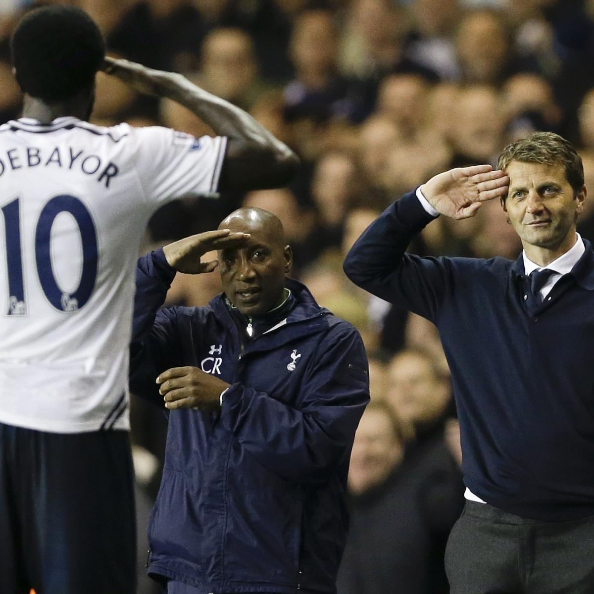 Daily Mail Photoshops Tottenham Coach out of Adebayor, Sherwood Salute  Picture? | News, Scores, Highlights, Stats, and Rumors | Bleacher Report