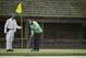 Bernhard Langer, of Germany, putts on the 11th green during a practice round for the Masters golf tournament Tuesday, April 8, 2014, in Augusta, Ga. (AP Photo/Chris Carlson)
