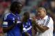 BANGKOK, THAILAND - JULY 17: Romelu Lukaku of Chelsea speaks with Jose Mourinho coach of Chelsea during the international friendly match between Chelsea FC and the Singha Thailand All-Star XI at the Rajamangala Stadium in Bangkok, Thailand on July 17, 2013 in Bangkok, Thailand. (Photo by Stanley Chou/Getty Images)