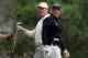 PEBBLE BEACH, CA - JUNE 20: Phil Mickelson (R) watches his tee shot on the second hole as Ernie Els of South Africa looks on during the final round of the 110th U.S. Open at Pebble Beach Golf Links on June 20, 2010 in Pebble Beach, California. (Photo by Donald Miralle/Getty Images)