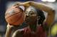 Stanford forward Chiney Ogwumike (13) during practice before the women's Final Four of the NCAA college basketball tournament, Saturday, April 5, 2014, in Nashville, Tenn. Connecticut plays Stanford Sunday. (AP Photo/Mark Humphrey)