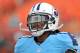 Nov.11, 2012; Miami, FL, USA; Tennessee Titans running back Chris Johnson (28) warms up before a game against the Miami Dolphins at Sun Life Stadium. Mandatory Credit: Steve Mitchell-USA TODAY Sports