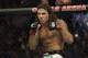 Clay Guida reacts during a UFC mixed martial arts match against Rafael Dos Anjos in Oakland, California, Saturday, August 7, 2010. Guida won by submission in the third round. (AP Photo/Jeff Chiu)