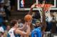 Nov 1, 2013; Minneapolis, MN, USA; Oklahoma City Thunder power forward Serge Ibaka (9) looks to block a shot by Minnesota Timberwolves point guard Alexey Shved (1) in the second quarter at Target Center. Timberwolves won 100-81. Mandatory Credit: Greg Smith-USA TODAY Sports