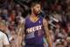 PORTLAND, OR - APRIL 4: Markieff Morris #11 of the Phoenix Suns stands on the court during a game against the Portland Trail Blazers on April 4, 2014 at the Moda Center Arena in Portland, Oregon. NOTE TO USER: User expressly acknowledges and agrees that, by downloading and or using this photograph, user is consenting to the terms and conditions of the Getty Images License Agreement. Mandatory Copyright Notice: Copyright 2014 NBAE (Photo by Cameron Browne/NBAE via Getty Images)