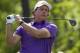 Phil Mickelson tees off on the 12th hole during the second round of the Houston Open golf tournament on Friday, April 4, 2014, in Humble, Texas. (AP Photo/Patric Schneider)