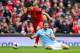 Suarez was fortunate to stay in the match against City after yet another sorry dive.