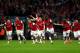 LONDON, ENGLAND - APRIL 12: Arsenal celebrate as the win 4:2 in the penalty shoot out during the FA Cup Semi-Final match between Wigan Athletic and Arsenal at Wembley Stadium on April 12, 2014 in London, England. (Photo by Michael Steele/Getty Images)