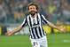 Juventus midfielder Andrea Pirlo celebrates after scoring during the Europa League quarterfinal soccer match between Juventus and Olympic Lyon at the Juventus stadium, in Turin, Italy, Thursday, April 10, 2014. (AP Photo/ Massimo Pinca)