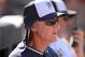Mar 19, 2014; Peoria, AZ, USA; Milwaukee Brewers manager Ron Roenicke (10) looks on against the Seattle Mariners at Peoria Sports Complex. The Brewers won 9-7. Mandatory Credit: Joe Camporeale-USA TODAY Sports