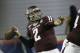 Texas A&M quarterback Johnny Manziel (2) looks for a receiver in the first half of the Chick-fil-A Bowl NCAA college football game against Duke Tuesday, Dec. 31, 2013, in Atlanta. (AP Photo/John Bazemore)