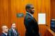 San Francisco 49ers linebacker Aldon Smith appears at his arraignment in Santa Clara County Superior Court on Tuesday, Nov, 12, 2013, in San Jose, Calif. Smith faces three felony counts of illegal possession of an automatic weapon stemming from a party at his home in June 2012. (AP Photo/Noah Berger)