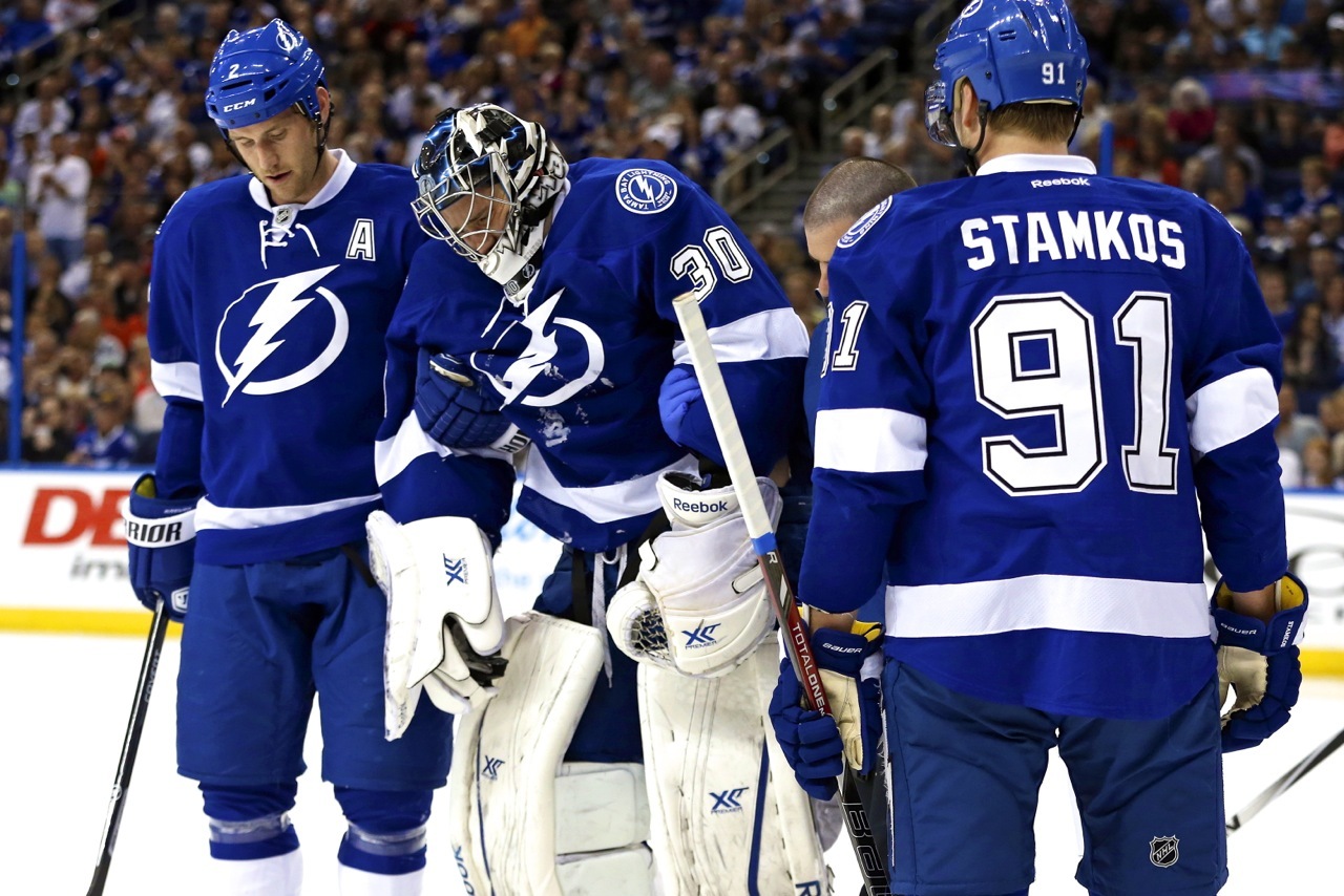 Ben Bishop Injury: Updates on Lightning Goalie's Upper Body and Return |  News, Scores, Highlights, Stats, and Rumors | Bleacher Report