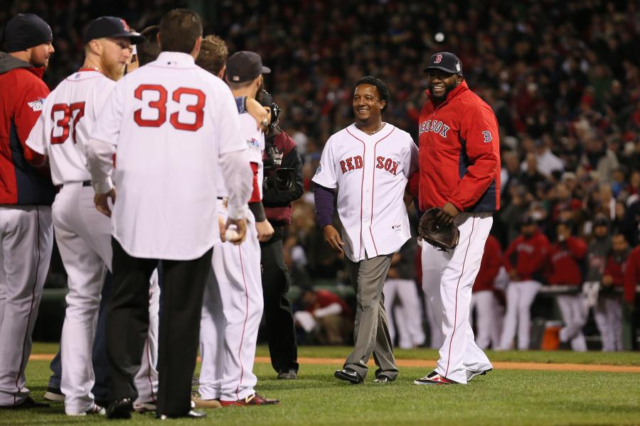 The final out of the last FOUR Red Sox WORLD SERIES CHAMPIONSHIPS! 