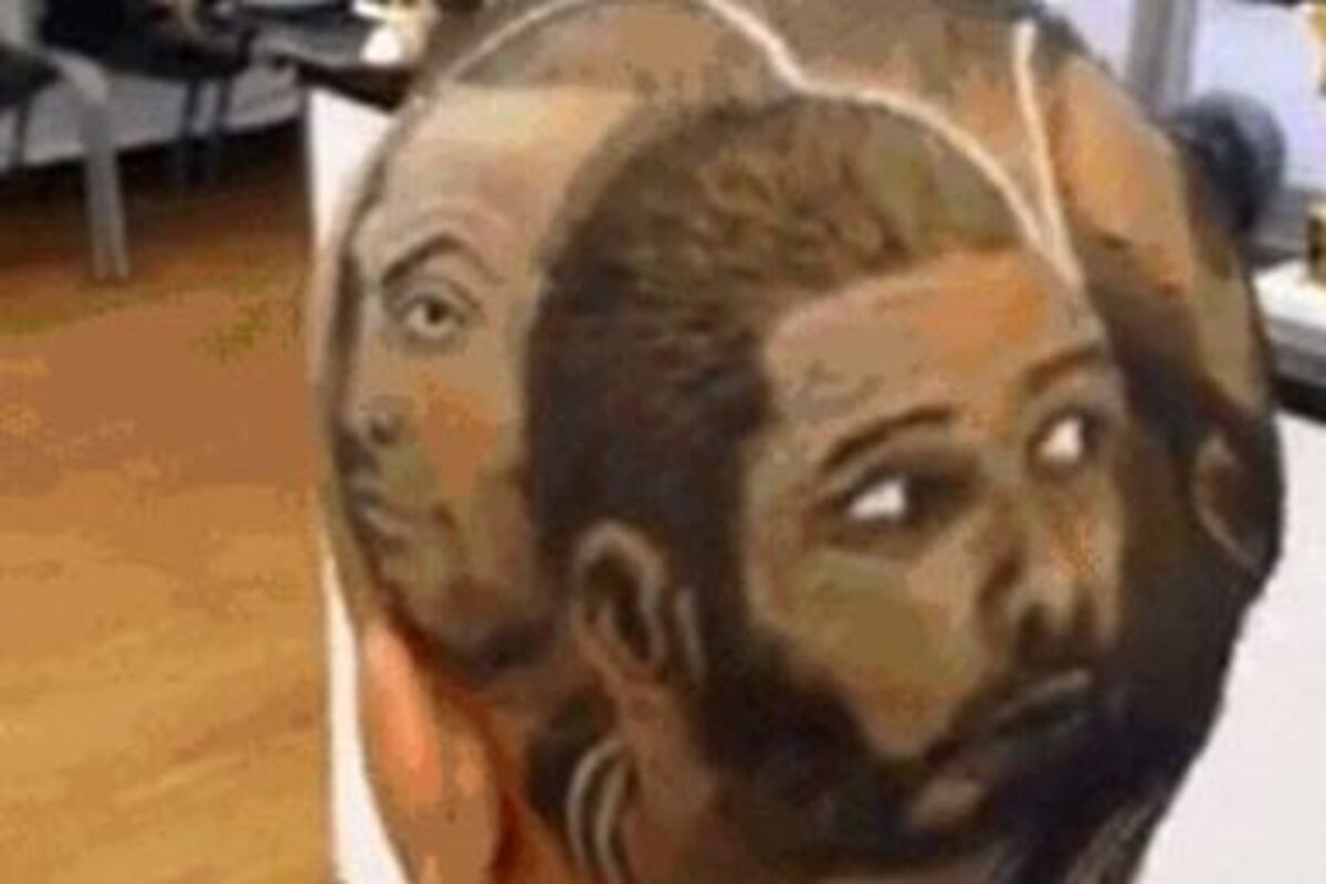 San Antonio Fan Gets Wild 'Mount Spursmore' Haircut ...