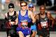 HOUSTON, TX - JANUARY 14: (L-R) Dathan Ritzenhein, Ryan Hall, Meb Keflezighi and Abdi Abdirahman compete in the U.S. Marathon Olympic Trials January 14, 2012 in Houston, Texas. (Photo by Thomas B. Shea/Getty Images)
