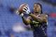 Clemson wide receiver Sammy Watkins makes a catch during a drill at the NFL football scouting combine in Indianapolis, Sunday, Feb. 23, 2014. (AP Photo/Michael Conroy)