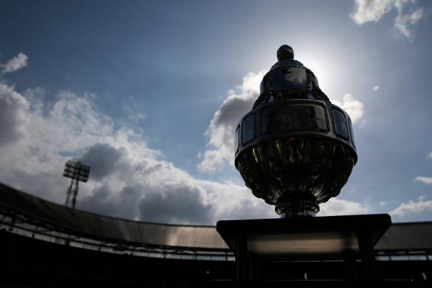 ROTTERDAM, NETHERLANDS - MAY 09: The trophy is pictured prior to the Dutch Cup final between PSV Eindhoven and AZ Alkmaar at De Kuip on May 9, 2013 in Rotterdam, Netherlands. (Photo by Dean Mouhtaropoulos/Getty Images)