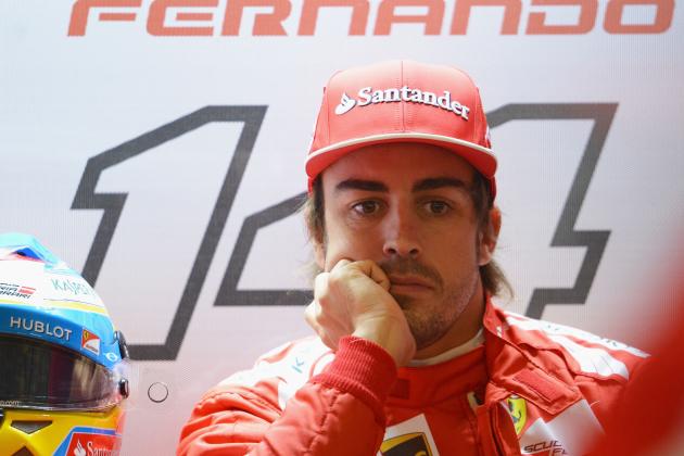 SHANGHAI, CHINA - APRIL 19:  Fernando Alonso of Spain and Ferrari looks on during final practice ahead of the Chinese Formula One Grand Prix at the Shanghai International Circuit on April 19, 2014 in Shanghai, China.  (Photo by Lars Baron/Getty Images)