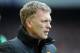 Manchester United's manager David Moyes looks on during their English Premier League soccer match against Everton at Goodison Park in Liverpool, England, Sunday April 20, 2014. (AP Photo/Clint Hughes)