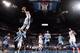OKLAHOMA CITY, OK - APRIL 21: Russell Westbrook #0 of the Oklahoma City Thunder goes up for the dunk against the Memphis Grizzlies. In Game Two of the Western Conference Quarterfinals of the NBA Playoffs at Chesapeake Energy Arena on April 21, 2014 in Oklahoma City, Oklahoma. NOTE TO USER: User expressly acknowledges and agrees that, by downloading and/or using this Photograph, user is consenting to the terms and conditions of the Getty Images License Agreement. Mandatory Copyright Notice: Copyright 2014 NBAE (Photo by Layne Murdoch/NBAE via Getty Images)