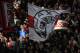 Ajax supporters cheer as they watch the match between Ajax and ADO Den Haag at ArenA stadium in Amsterdam, Netherlands, Sunday, April 13, 2014. Ajax won with a 3-2 score, but did not clinch the Dutch title as nearest opponent Feyenoord also took 3 points with a win against PSV. (AP Photo/Peter Dejong)