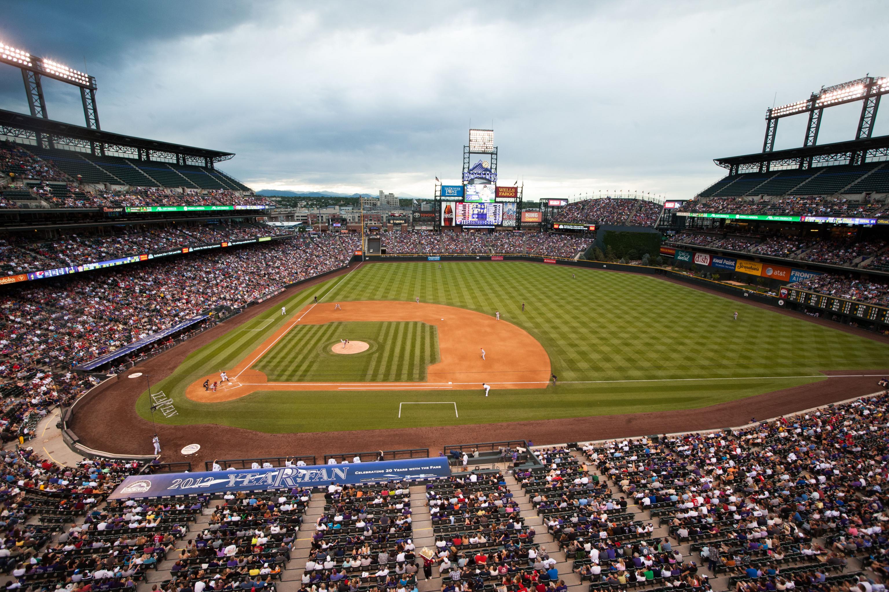 Young colorado rockies fans hi-res stock photography and images