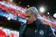 MADRID, SPAIN - APRIL 22: Manager Jose Mourinho of Chelsea walks out for the start of the UEFA Champions League Semi Final first leg match between Club Atletico de Madrid and Chelsea at Vicente Calderon Stadium on April 22, 2014 in Madrid, Spain. (Photo by Paul Gilham/Getty Images)