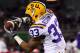 LSU wide receiver Odell Beckham (3) carries in the first half of their NCAA college football game against Idaho in Baton Rouge, La., Saturday, Sept. 15, 2012. (AP Photo/Gerald Herbert)