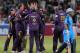 CAPE TOWN, SOUTH AFRCA - OCTOBER 21: Kolkata Knight Riders celebrate a wicket during the Champions league twenty20 match between CLT20 Kolkata Knight Riders v Nashua Titans at Sahara Park Newlands on October 21, 2012 in Cape Town, South Africa. (Photo by Carl Fourie / Gallo Images/Getty Images)