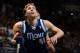 SAN ANTONIO, TX - APRIL 23: Dirk Nowitzki #41 of the Dallas Mavericks battles for position against the San Antonio Spurs during Game One of the Western Conference Quarterfinals of the 2014 NBA Playoffs on April 23, 2014 at the AT&T Center in San Antonio, Texas. NOTE TO USER: User expressly acknowledges and agrees that, by downloading and/or using this Photograph, user is consenting to the terms and conditions of the Getty Images License Agreement. Mandatory Copyright Notice: Copyright 2014 NBAE (Photo by Garrett W. Ellwood/NBAE via Getty Images)