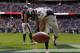 Dec 22, 2013; Houston, TX, USA; Denver Broncos wide receiver Eric Decker (87) spikes the football after scoring a touchdown against the Houston Texans during the second half at Reliant Stadium. The Broncos won 37-13. Mandatory Credit: Thomas Campbell-USA TODAY Sports