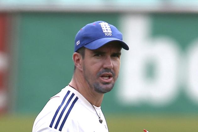England's Kevin Pietersen arrives for his team's training session at the Sydney Cricket Ground in Sydney, Australia Wednesday, Jan. 1, 2014. Australia lead the series 4-0 with the final match of the series beginning Friday. (AP Photo/Rick Rycroft)