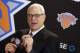 New York Knicks new team president Phil Jackson responds to a question during a news conference where he was introduced, at New York's Madison Square Garden, Tuesday, March 18, 2014. Jackson signed a five-year contract that will reportedly pay him at least $12 million annually and said he will spend significant time in New York. (AP Photo/Richard Drew)