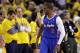 Los Angeles Clippers' Chris Paul (3) celebrates after making a 3-point basket against the Golden State Warriors during the second half in Game 3 of an opening-round NBA basketball playoff series on Thursday, April 24, 2014, in Oakland, Calif. Los Angeles won 98-96. (AP Photo/Marcio Jose Sanchez)