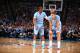 OKLAHOMA CITY, OK - FEBRUARY 23: Blake Griffin #32 of the Los Angeles Clippers and Chris Paul #3 of the Los Angeles Clippers react during a game at Chesapeake Energy Arena on February 23, 2014 in Oklahoma City, Oklahoma. NOTE TO USER: User expressly acknowledges and agrees that, by downloading and/or using this photograph, user is consenting to the terms and conditions of the Getty Images License Agreement. Mandatory Copyright Notice: Copyright 2014 NBAE (Photo by Nathaniel S. Butler/NBAE via Getty Images)