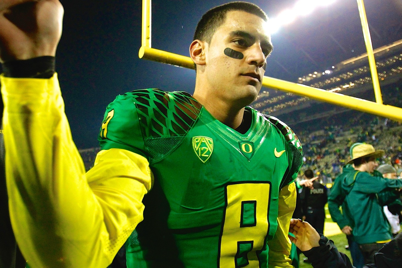 Oregon's Marcus Mariota not expected to be in Ducks' seniors ceremony – The  Denver Post